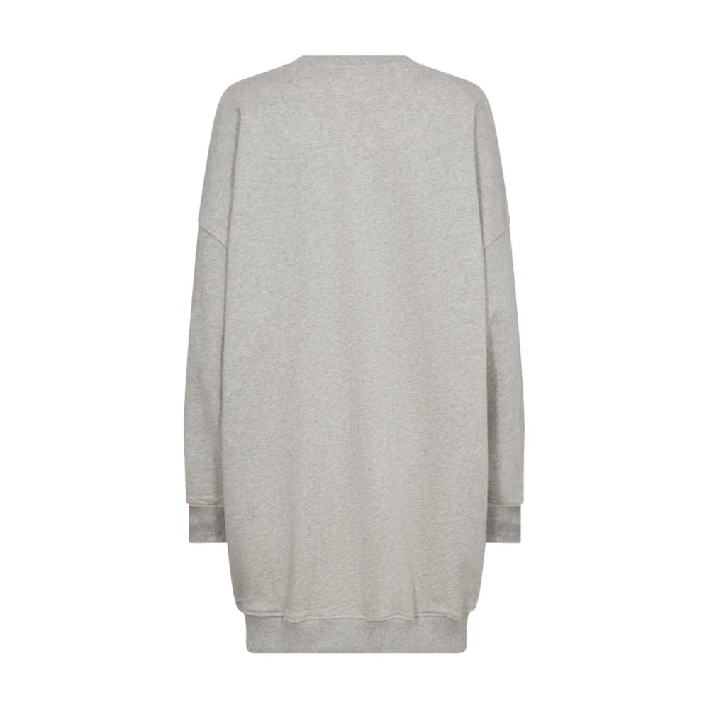 Co'Couture Oversize Sweat Jurk Gray Dames