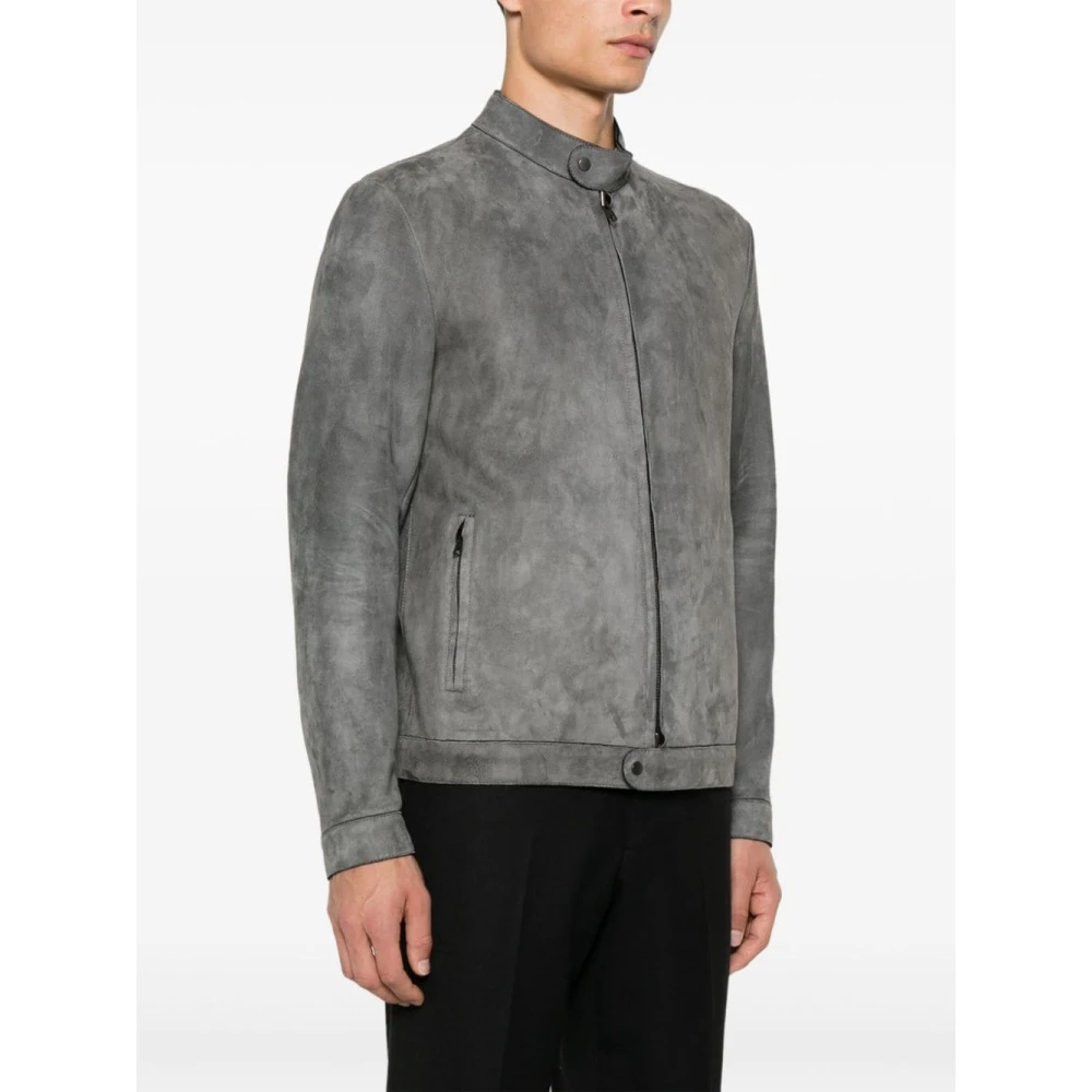 Salvatore Santoro Stijlvolle Jassen Collectie Gray Heren