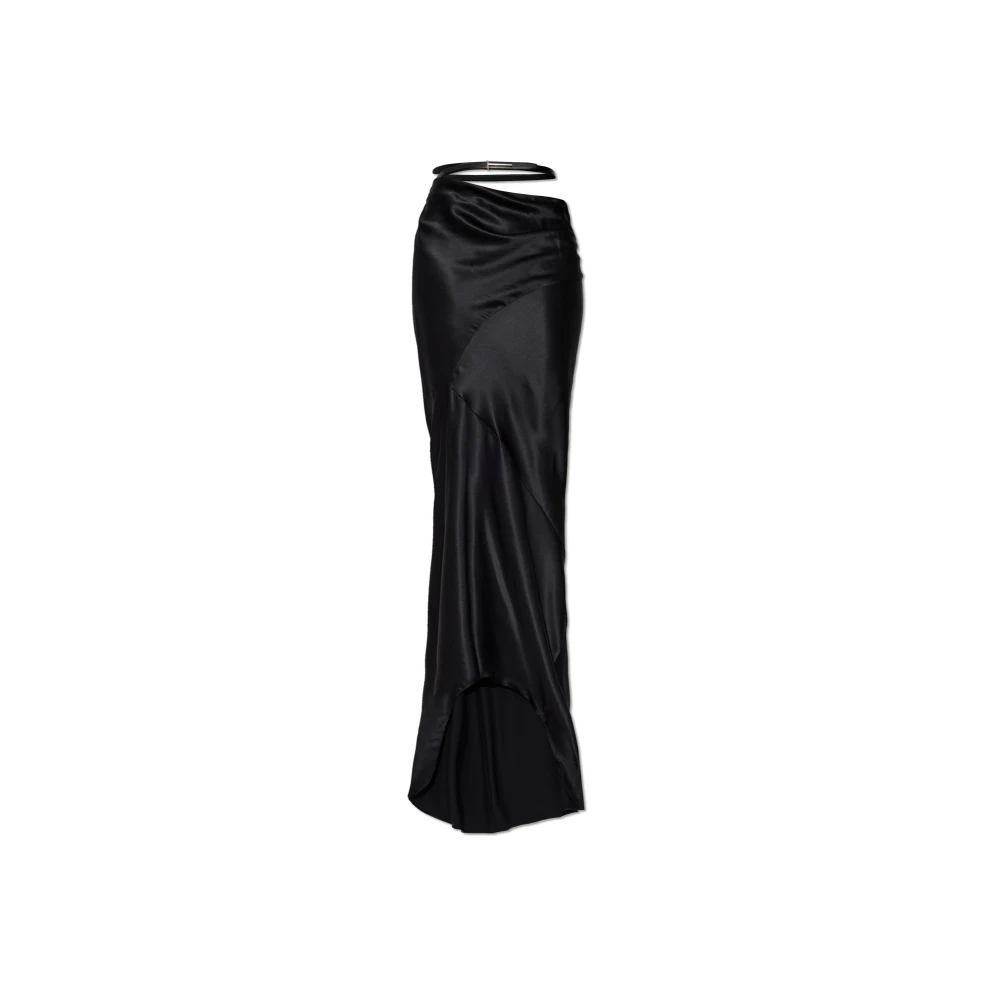 Tom Ford Women's Black Silk Skirt With Belt