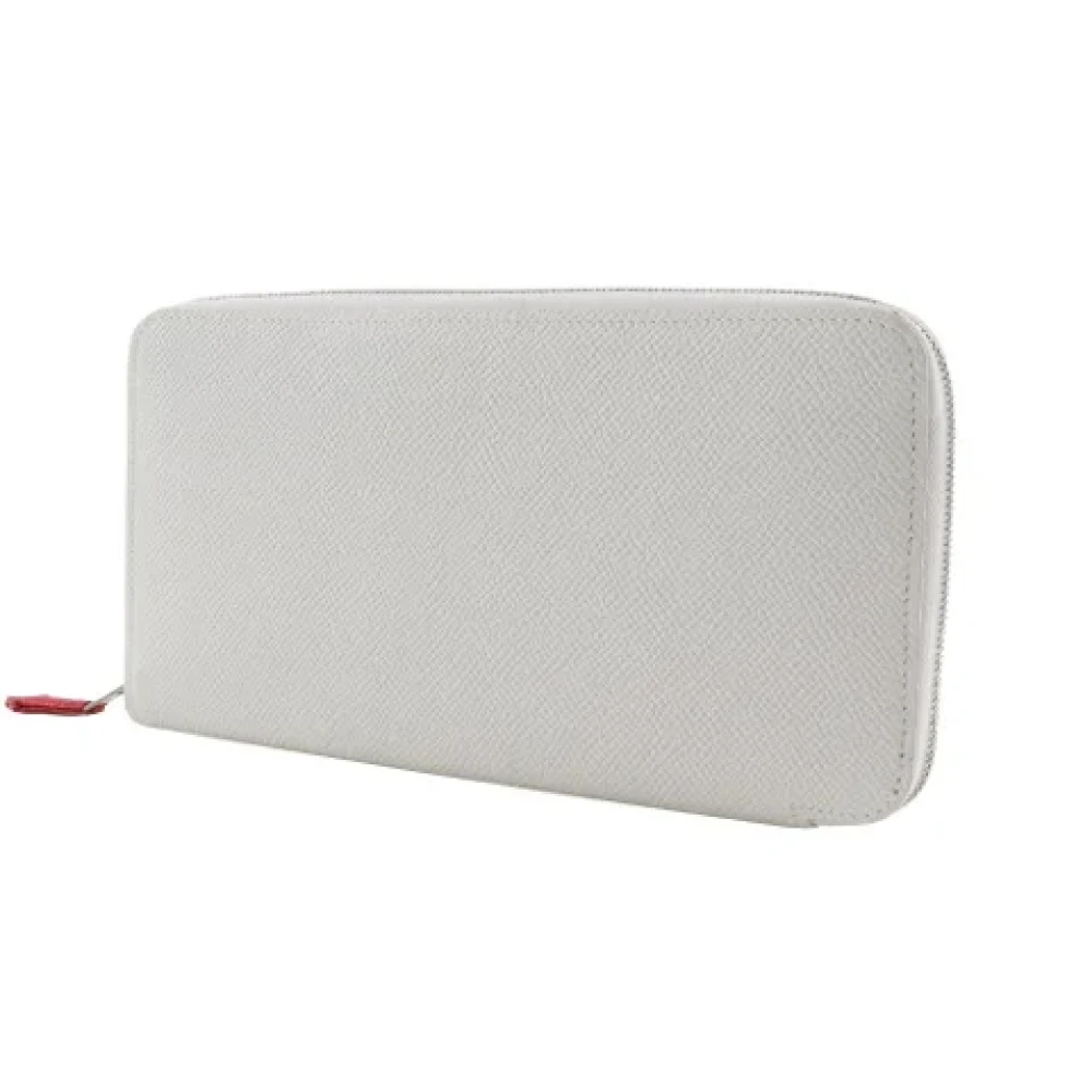 Hermès Vintage Pre-owned Leather wallets White Dames
