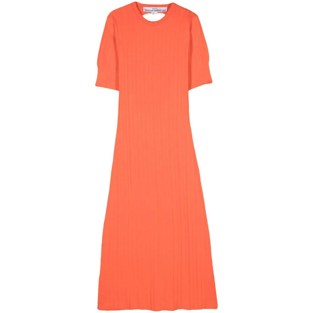A.p.c. Maxi Dresses Orange Dames