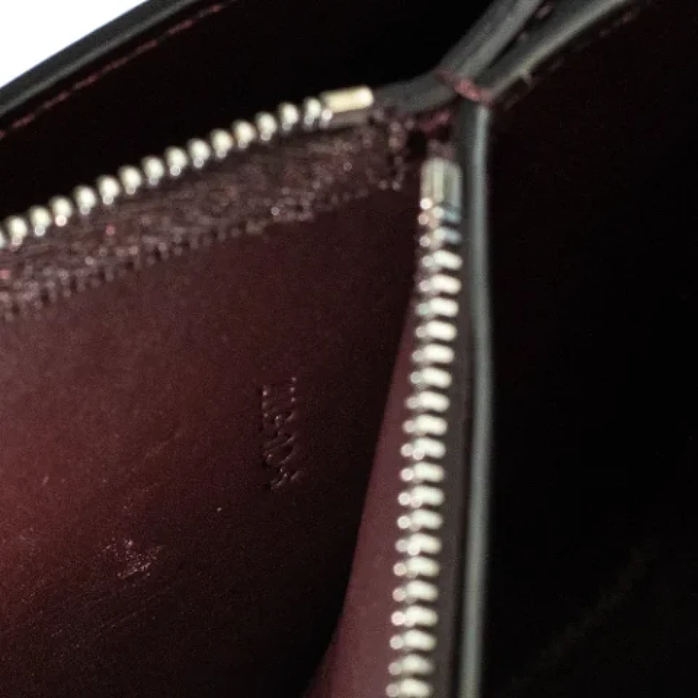 Celine Vintage Pre-owned Leather celine-bags Purple Dames