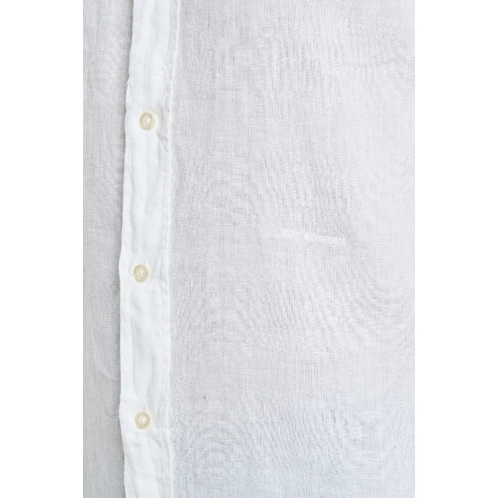 Roy Roger's Linnen Riviera Shirt White Heren