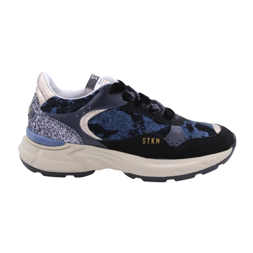 Stokton Bloemen Sneaker Dames Schoenen Zwart