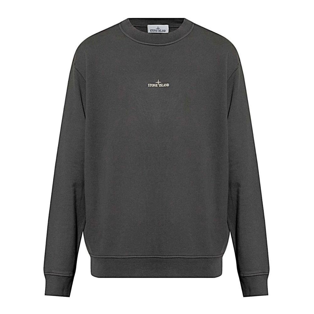 Stone Island Men's Black Sweatshirts, M, Felpa
