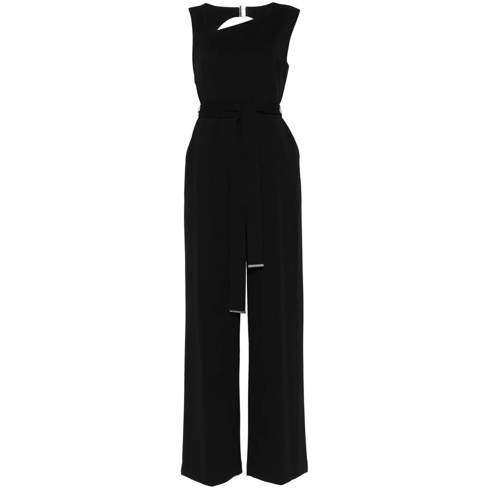 Calvin Klein Zwarte Jumpsuit met Tailleband Black Dames