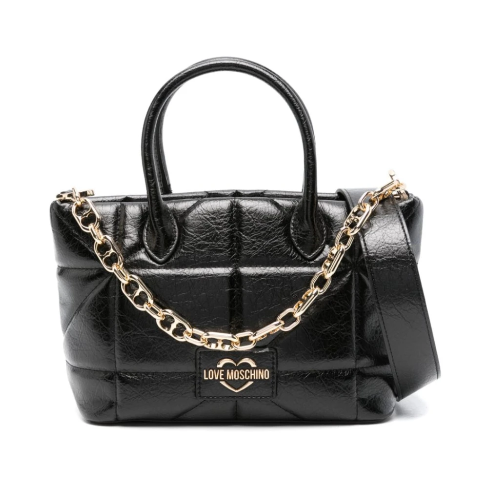 Love Moschino Zwarte handtas voor vrouwen Aw24 Black Dames