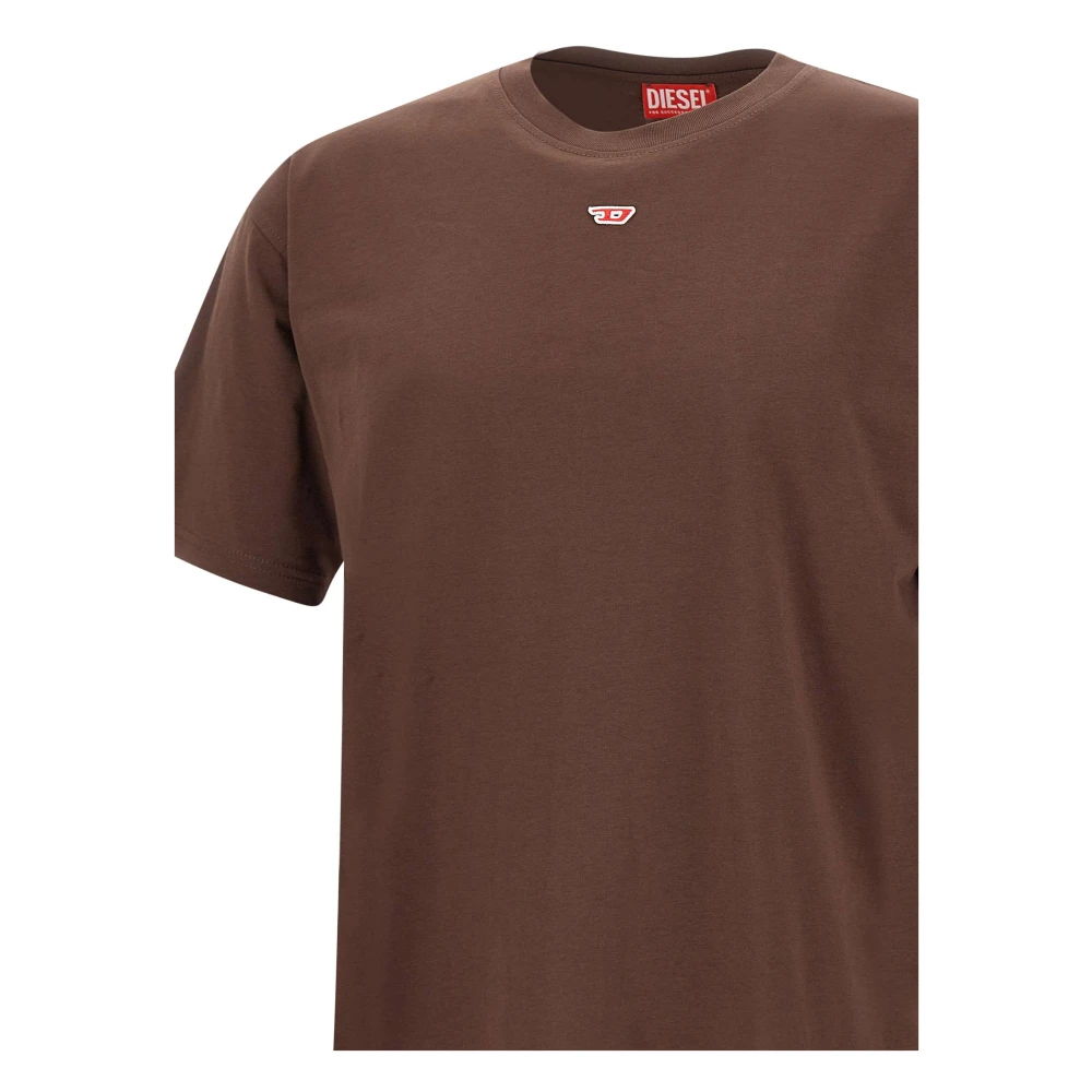 Diesel Bruine T-shirts en Polos Brown Heren