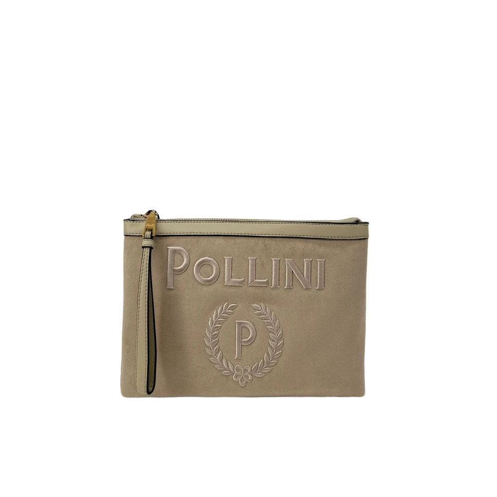 Pollini Women's Brown Clutches, One Size, Pouch Capri