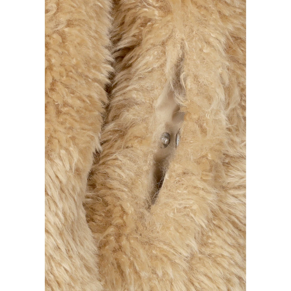 Tommy Hilfiger Gouden Shearling Bontjas Brown Dames