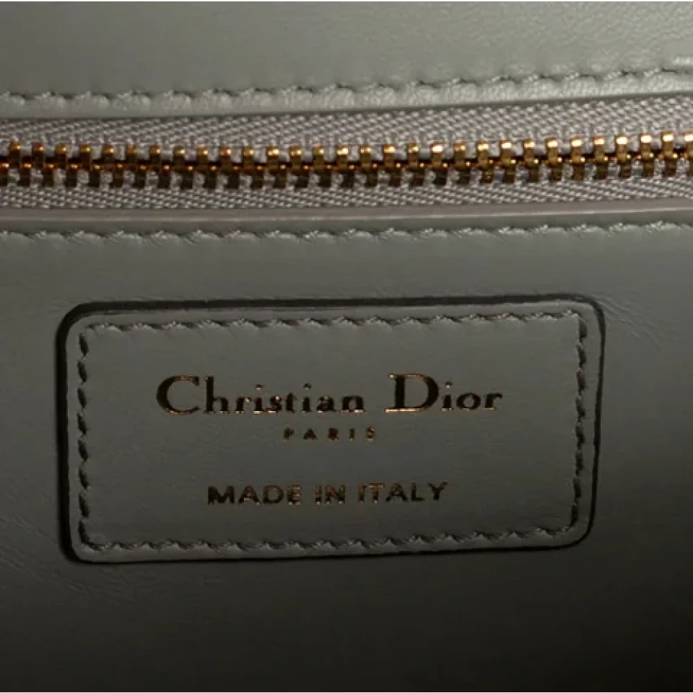 Dior Vintage Pre-owned Leather dior-bags Gray Dames