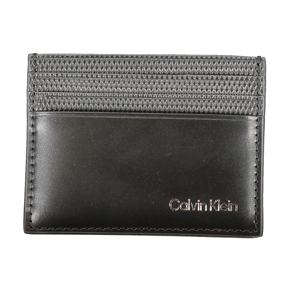 Calvin Klein Heren Portemonnee Zwart Contrast Details Black Heren