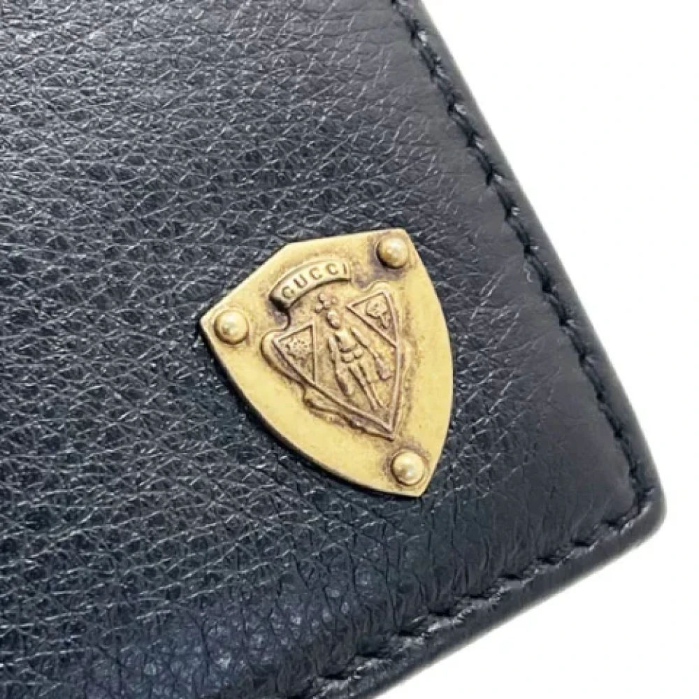 Gucci Vintage Pre-owned Leather wallets Black Heren