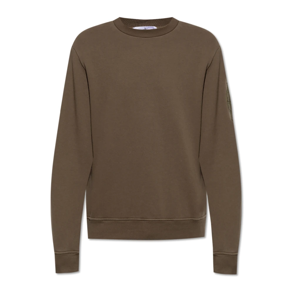 Stone Island Sweatshirt met logo Brown Heren