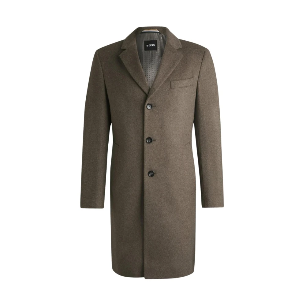 Hugo Boss Stijlvolle Jas voor Mannen Beige Heren