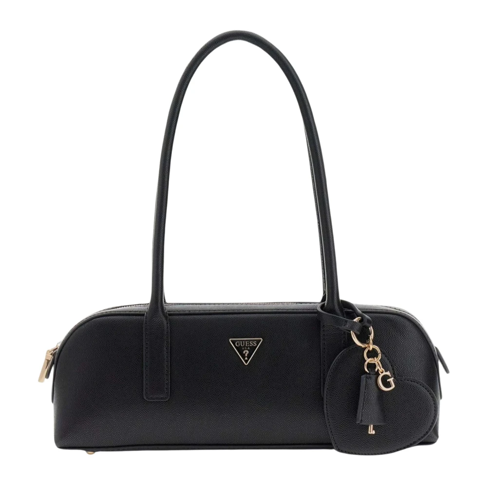 Guess Women's Black Shoulder Bags, One Size, Isobel Logo Shoulder Bag