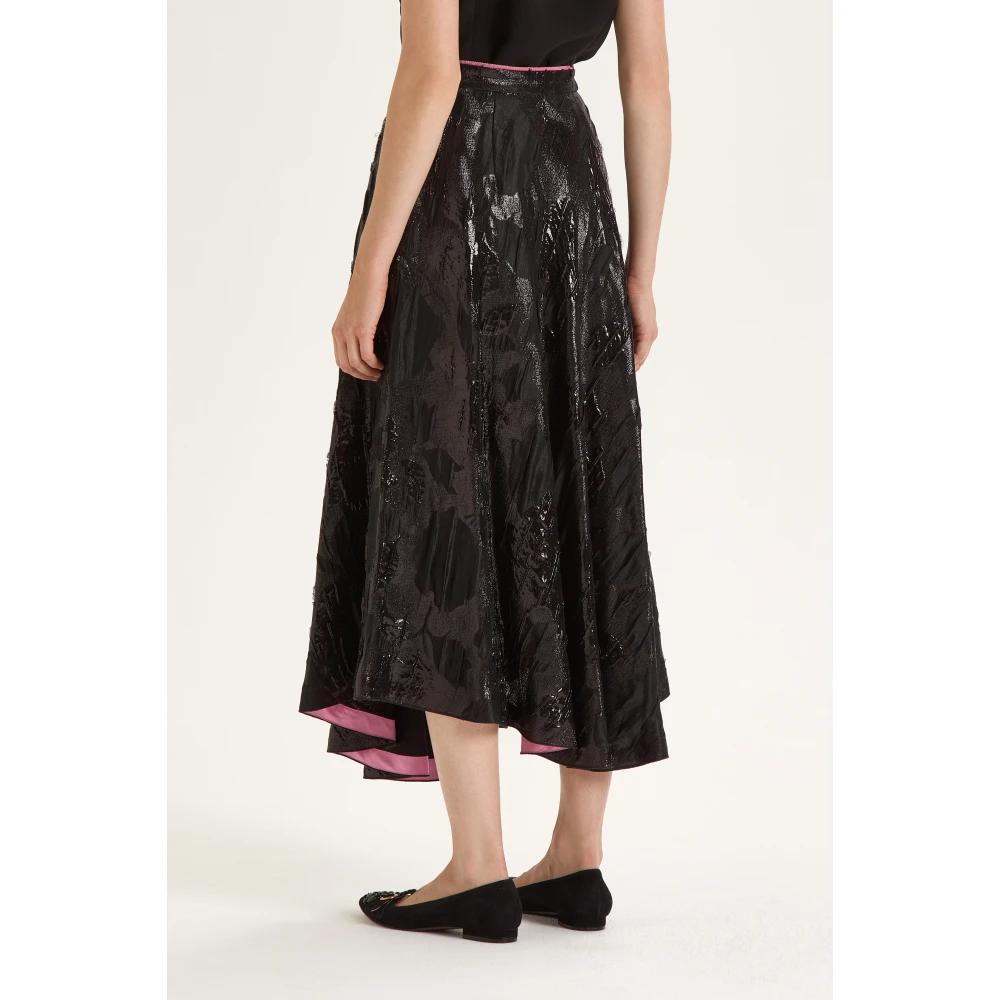 Maliparmi Precious Jacquard ROK Black Dames