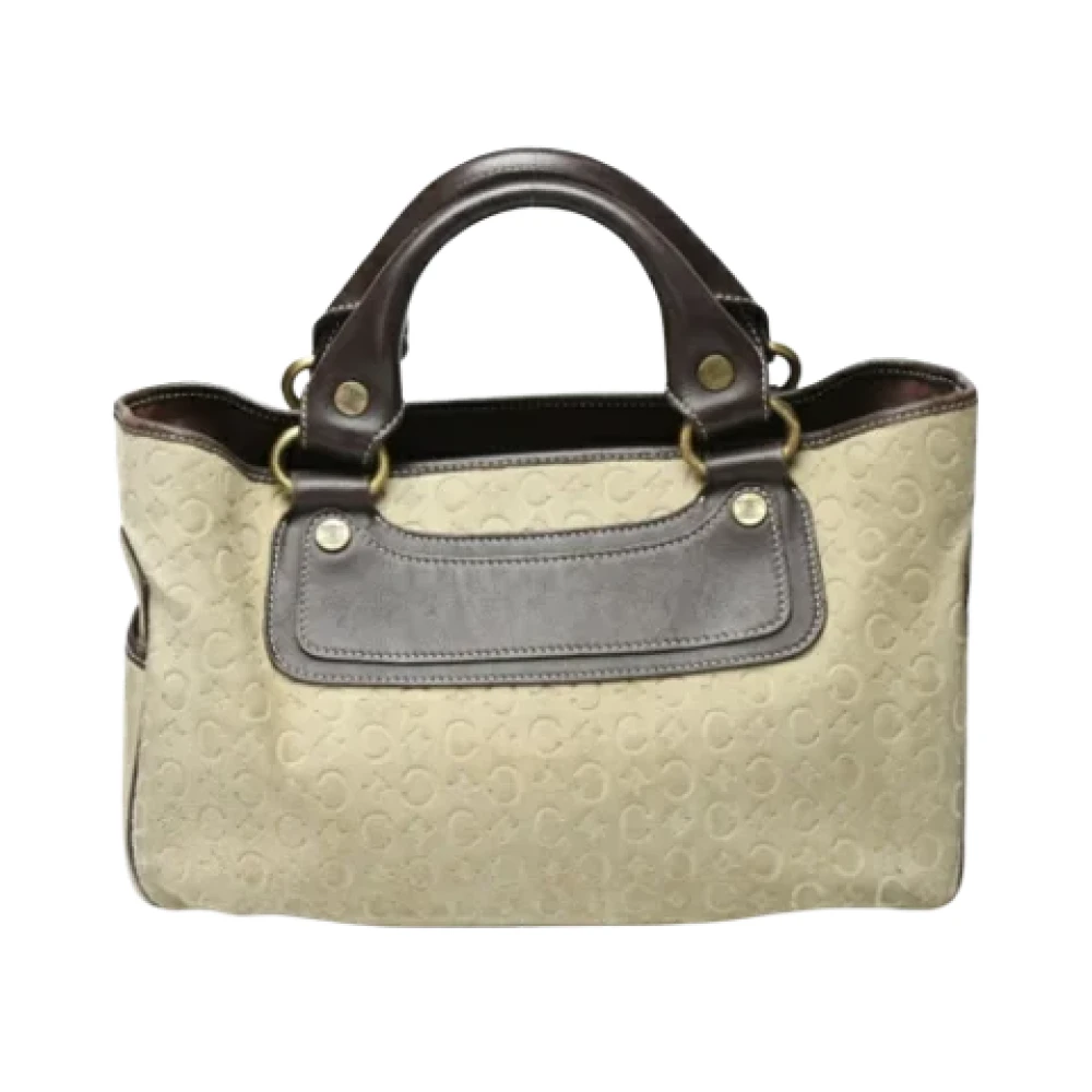 Celine Vintage Pre-owned Fabric celine-bags Beige Dames