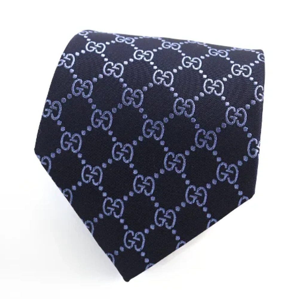 Gucci Vintage Pre-owned Canvas home-office Blue Heren