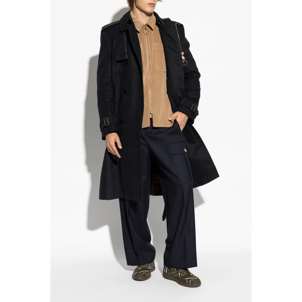 Burberry Katoenen trenchcoat Blue Heren