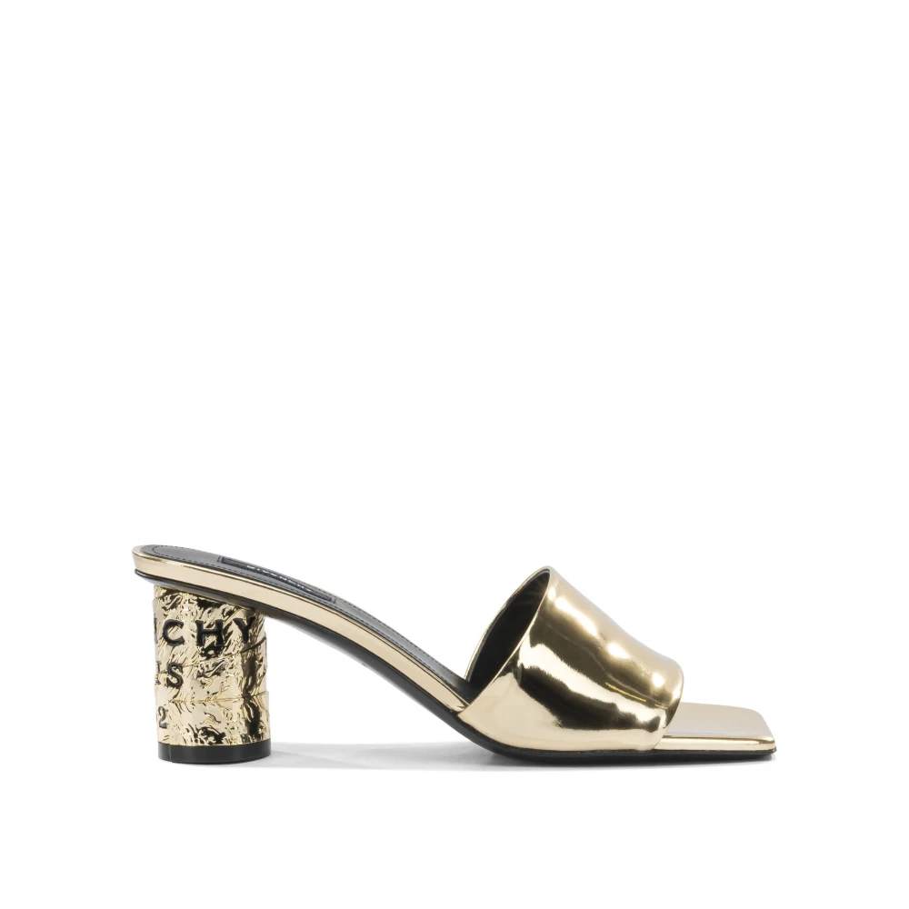 Givenchy Women's Yellow Tape Heeled Mules