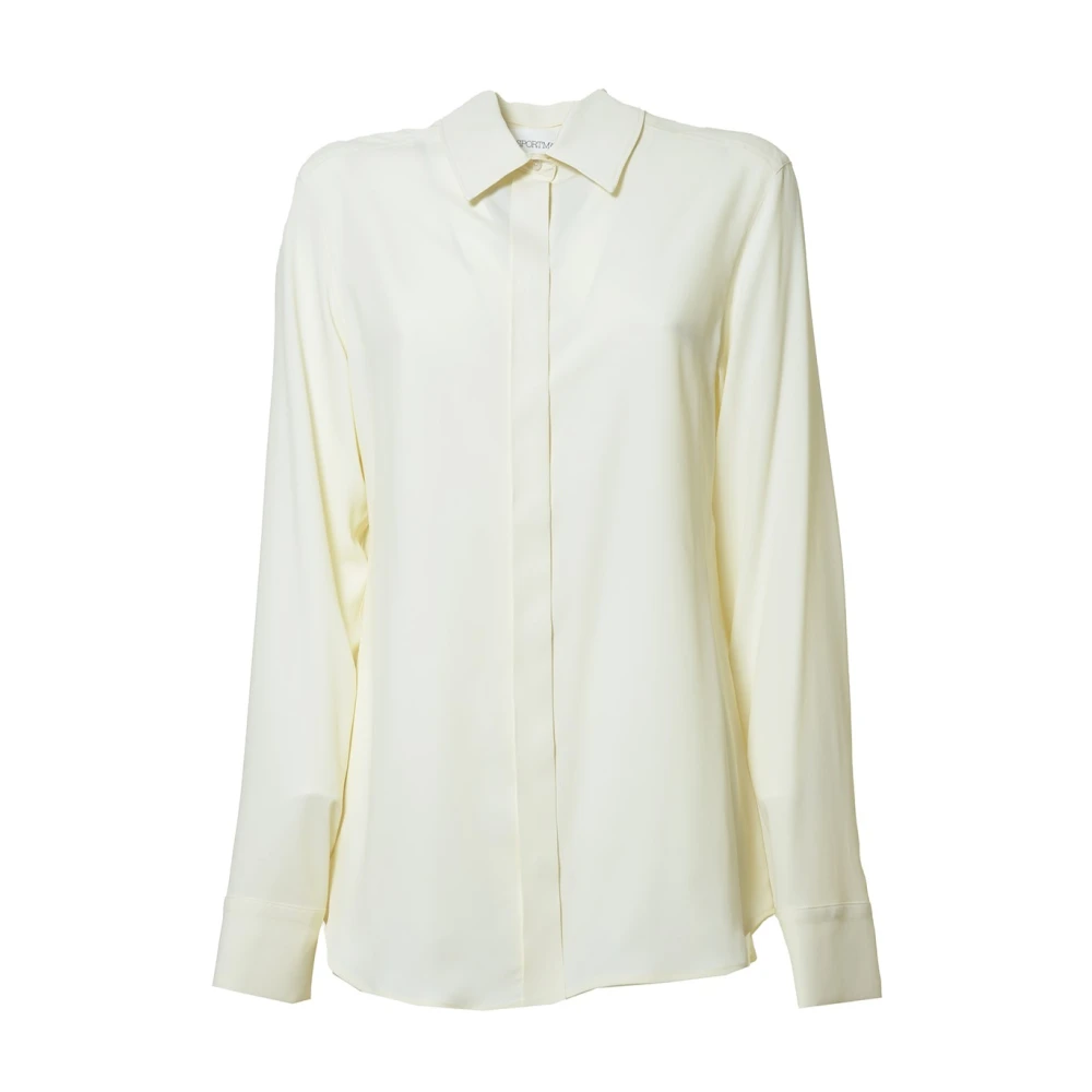 SPORTMAX Beige Overhemden Camicia Ciro Beige Dames