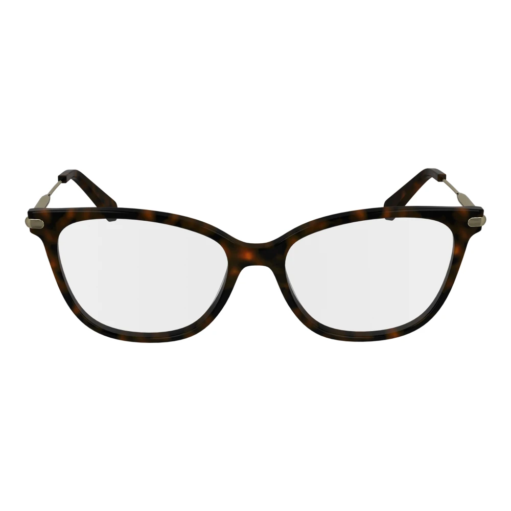 Longchamp Brown Glasses, Unisex, 51 Mm, Stylish Eyewear Frames In Dark Havana