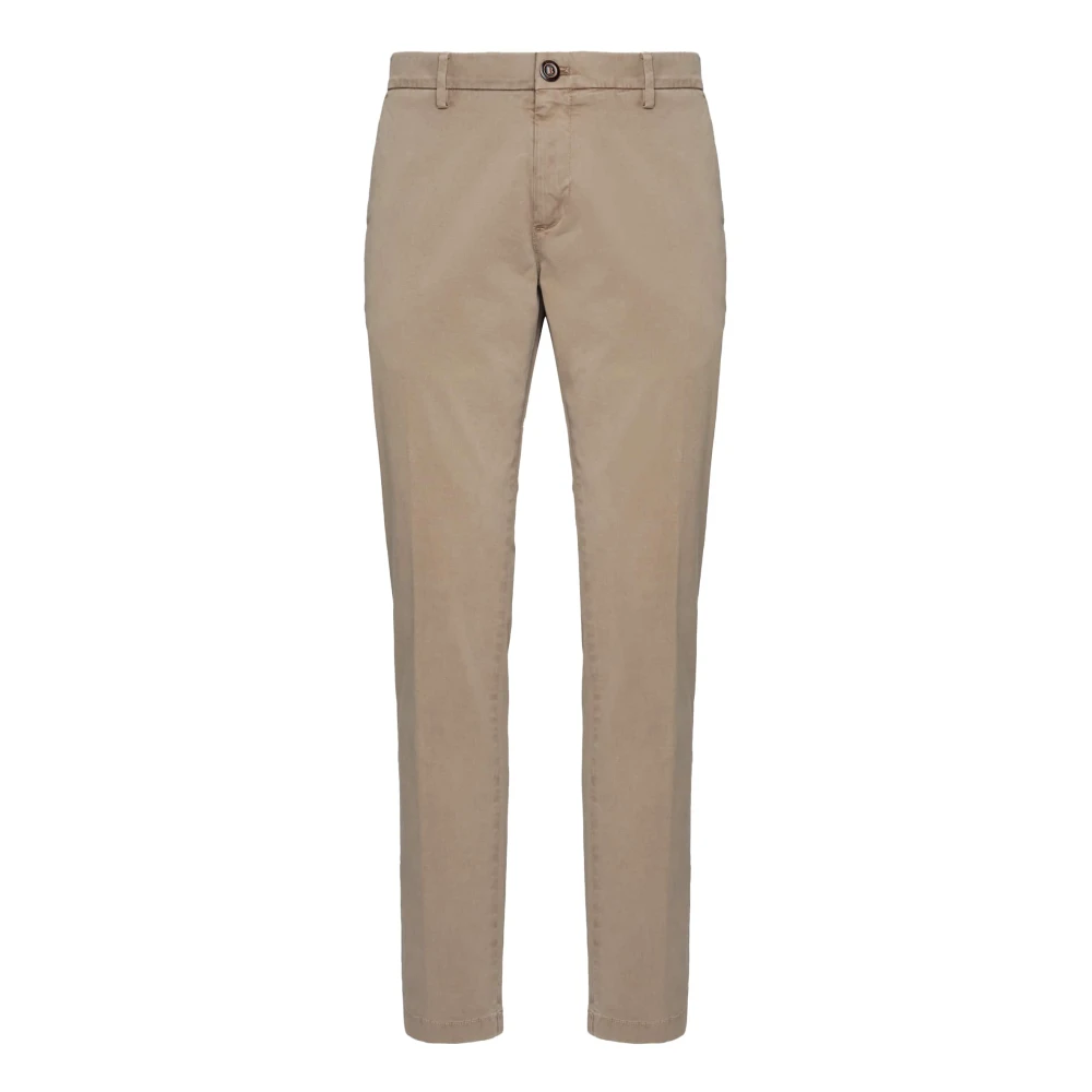 Boggi Milano Uomo Beige - Pantaloni In Cotone Stretch - Trousers - W31