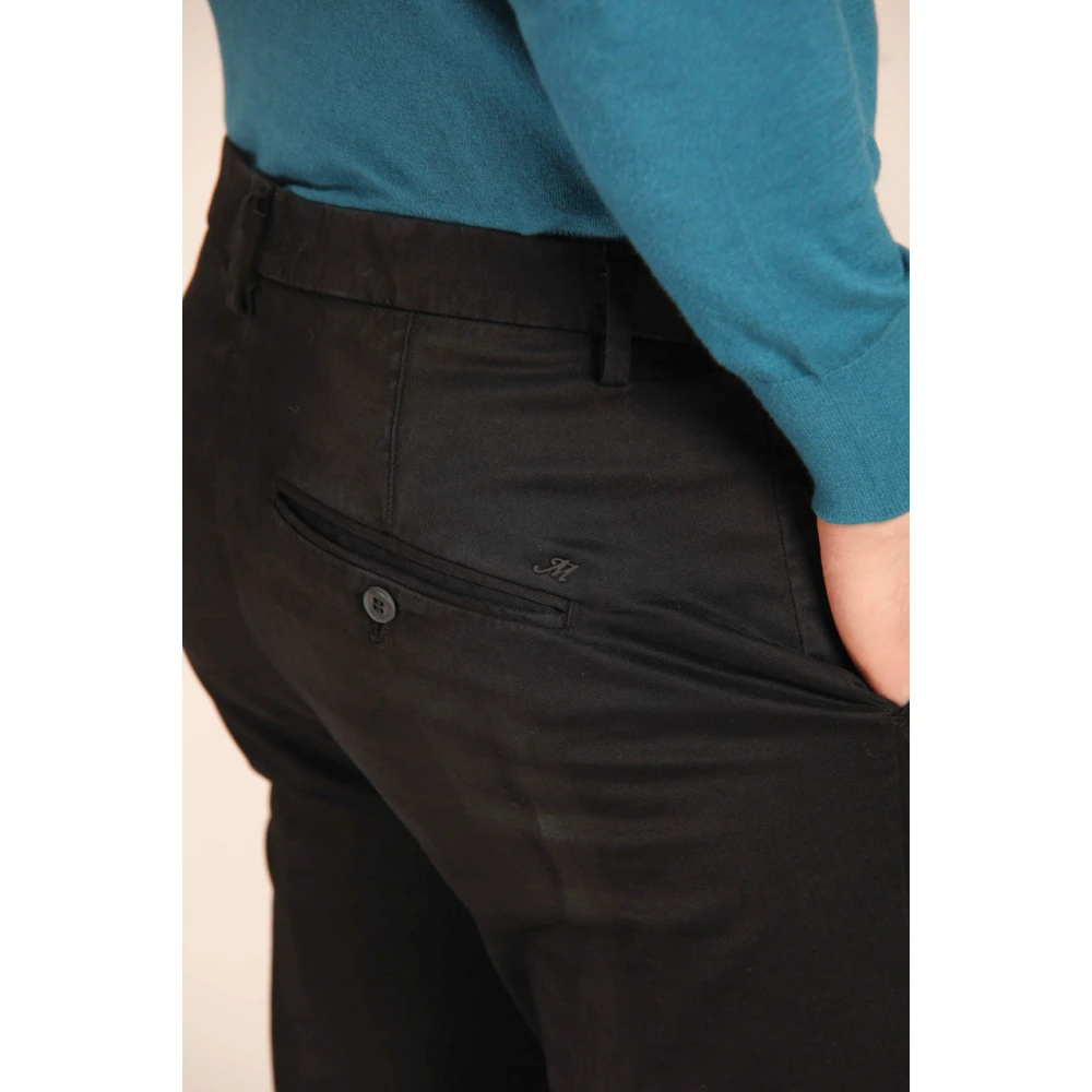 Mason's Osaka Style Chino Broek Zwart Black Heren