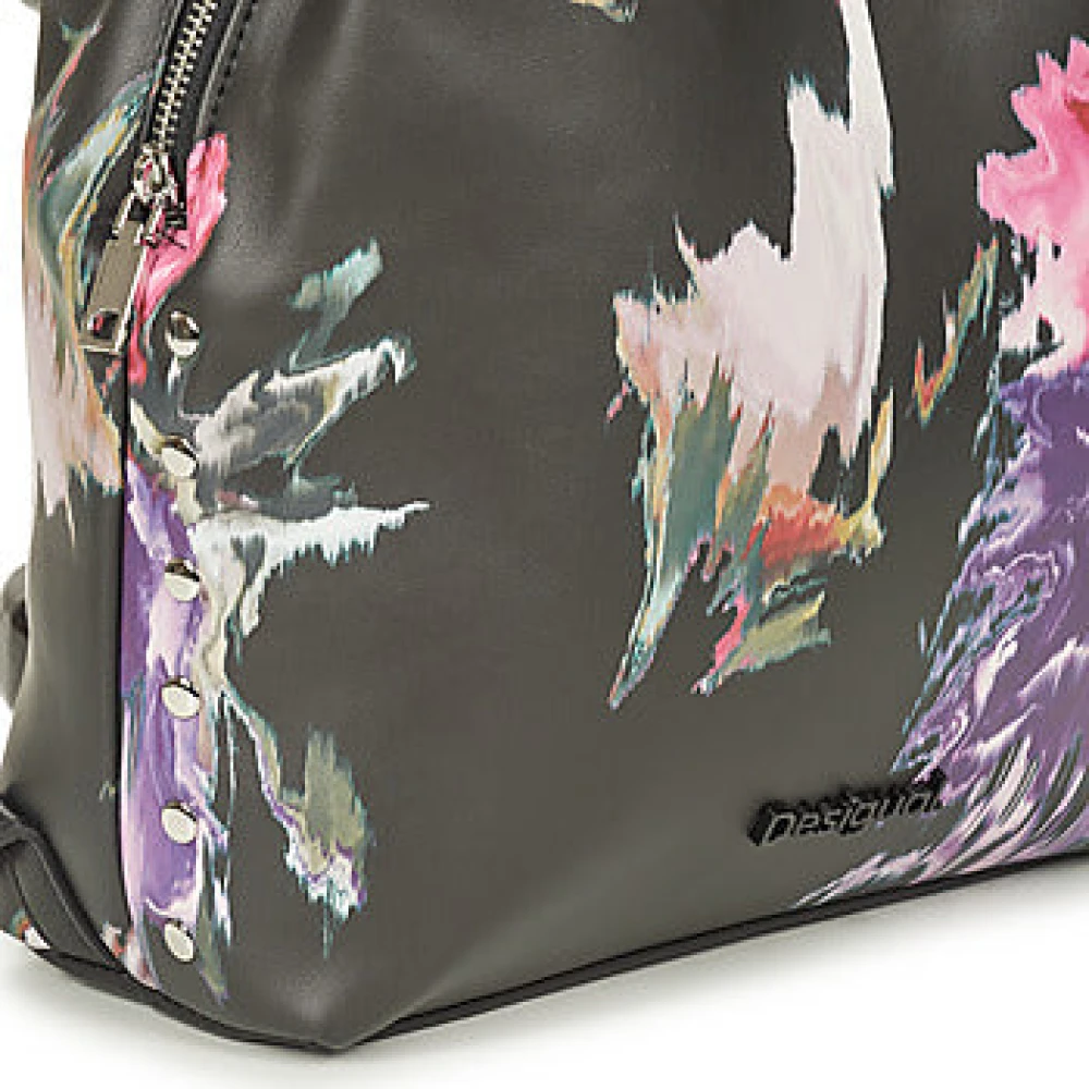 Desigual Damesrugzak Zwart Mini Spray Multicolor Dames