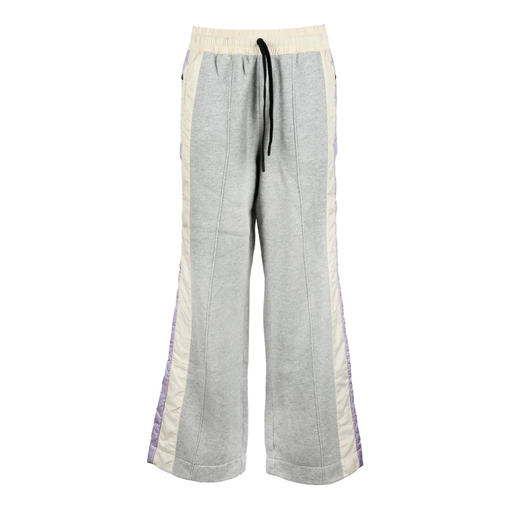 Moncler Grenoble Katoen Viscose Broek Gray Dames
