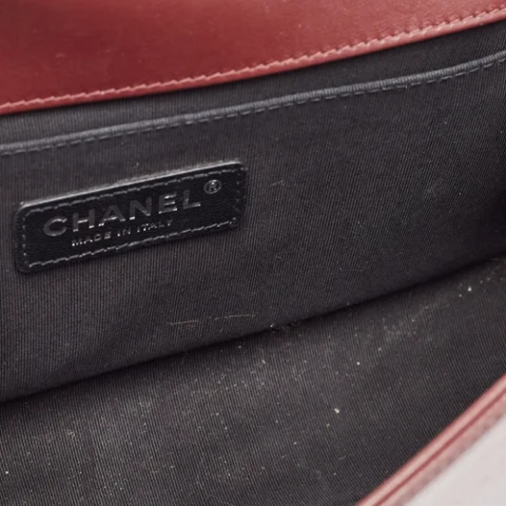 Chanel Vintage Pre-owned Leather chanel-bags Red Dames