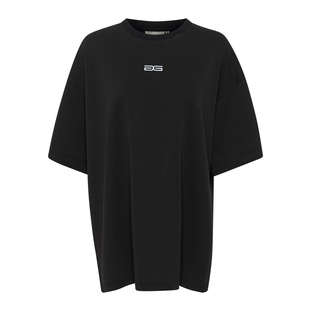 Gestuz Oversize T-shirt Black, Dam