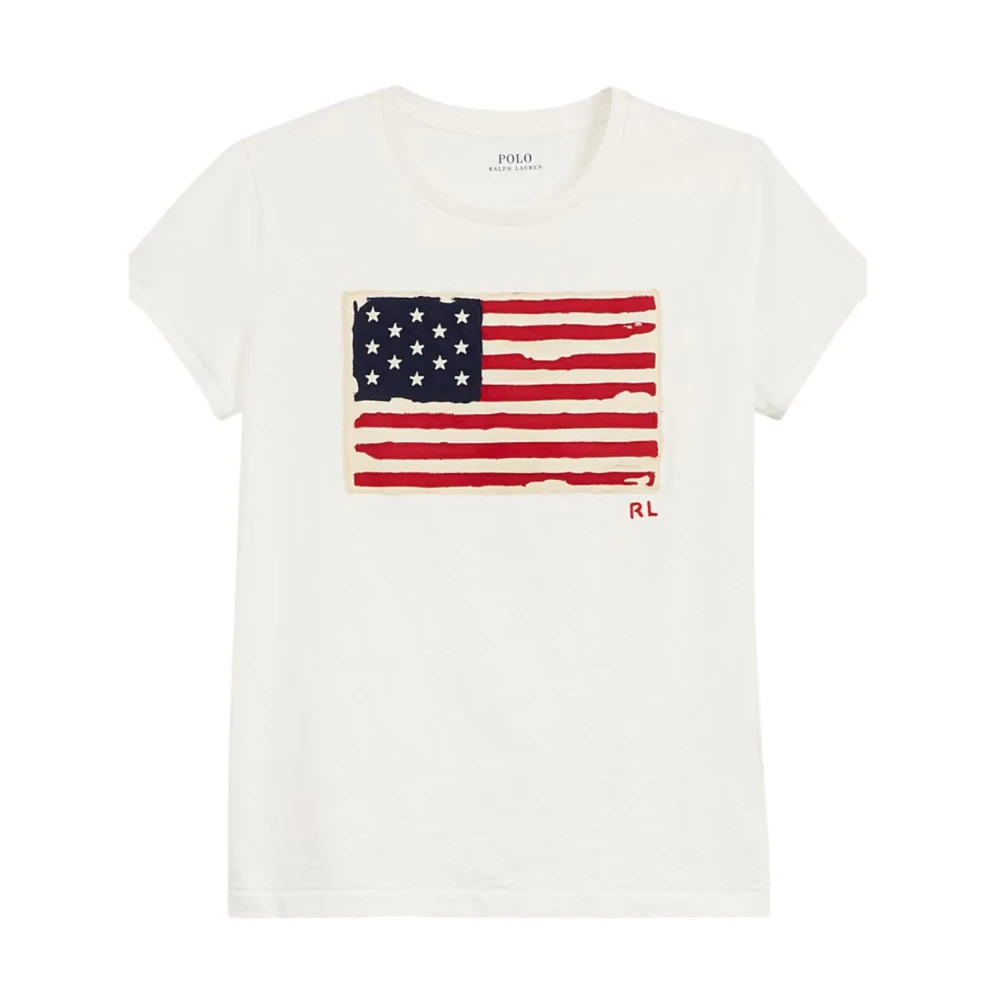 Polo Ralph Lauren Pu katoen Klassiek T-shirt White Dames