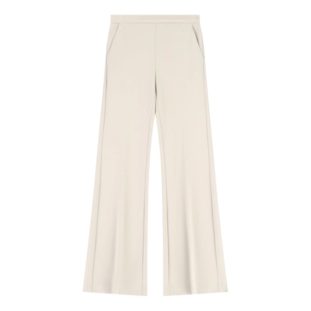 Imperial Women's Gray Pantalone A Zampa - Wide Trousers - Xs - Trousers