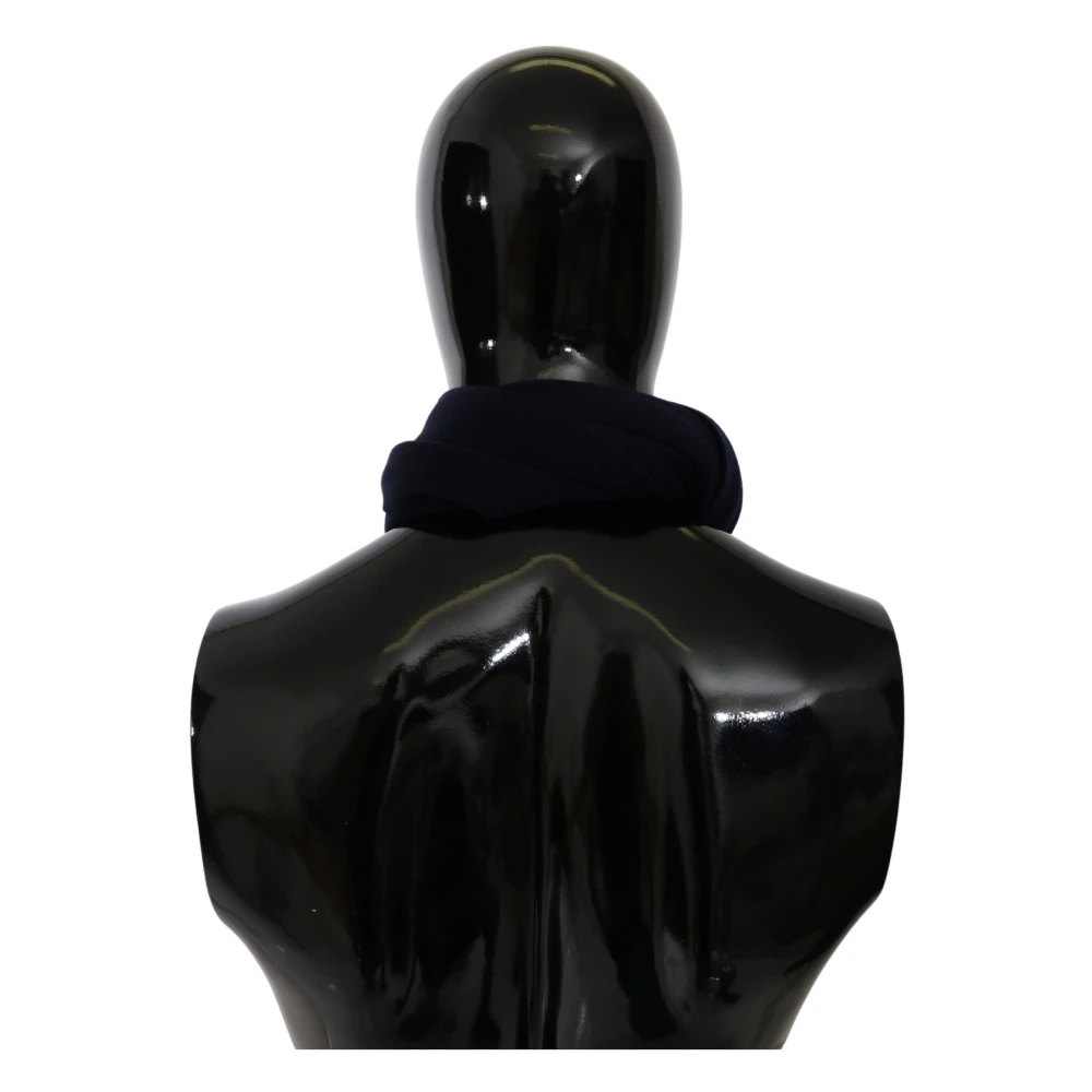 Dolce & Gabbana Elegante Wol Herensjaal Blue Heren
