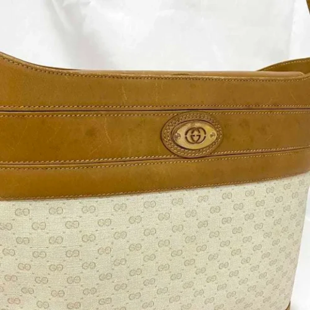 Gucci Vintage Pre-owned Plastic shoulder-bags Beige Dames