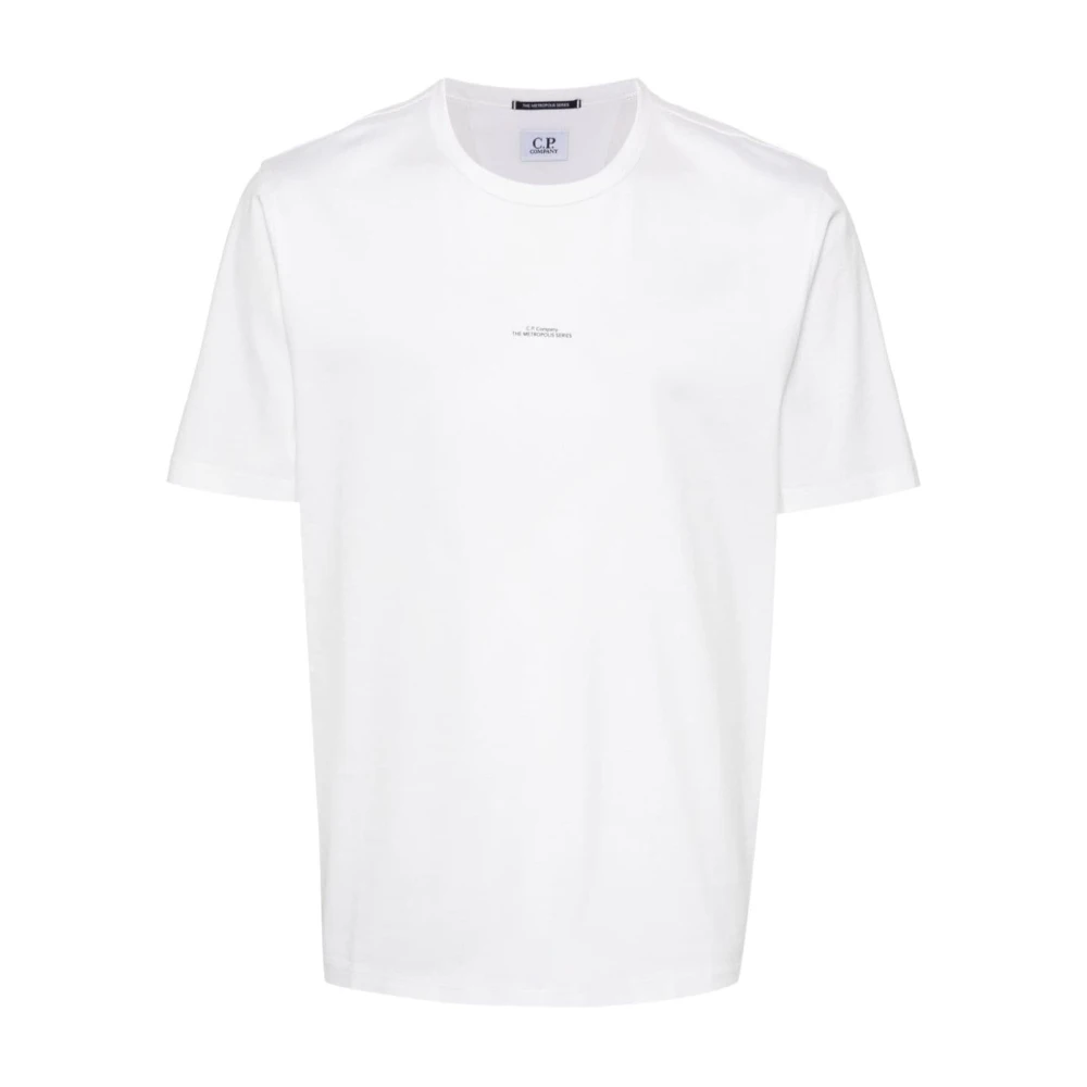 C.P. Company Metropolis Serie Logo Print T-shirt White Heren