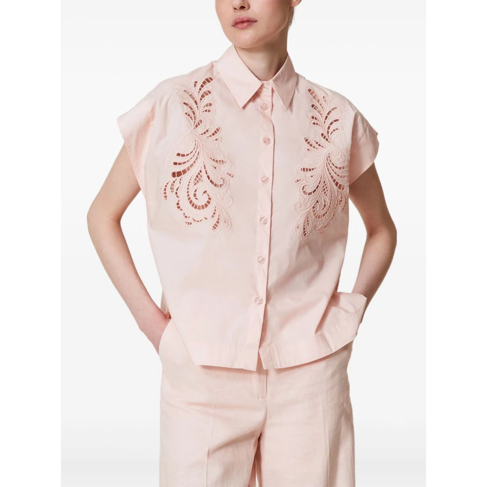 Twinset Roze Shirt Set Stijlvol Pink Dames
