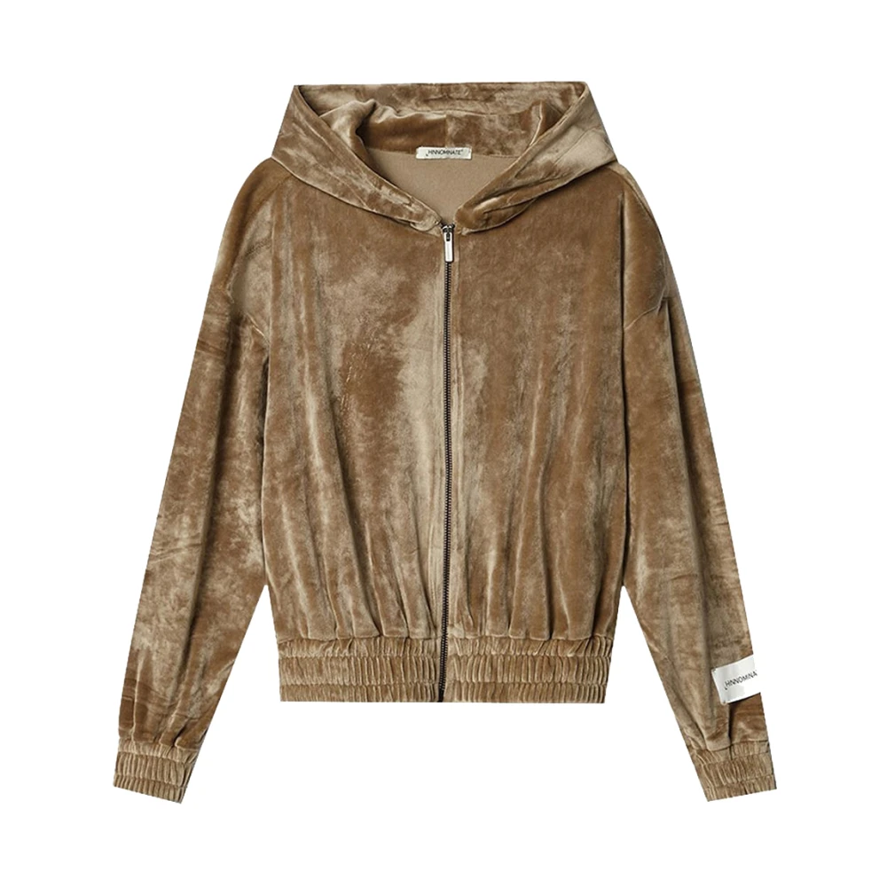 Hinnominate Dove Grey Hoodie met Rits Brown Dames