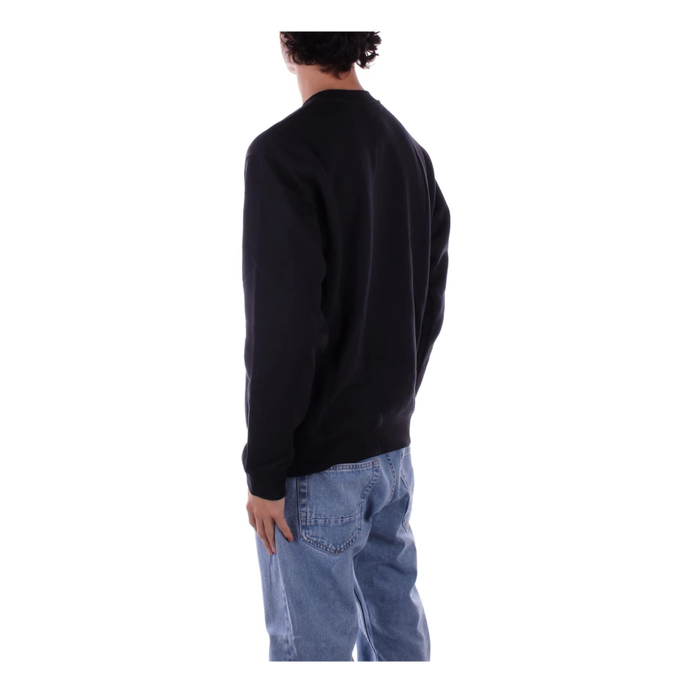 New Balance Zwart Logo Voorkant Sweater Black Heren