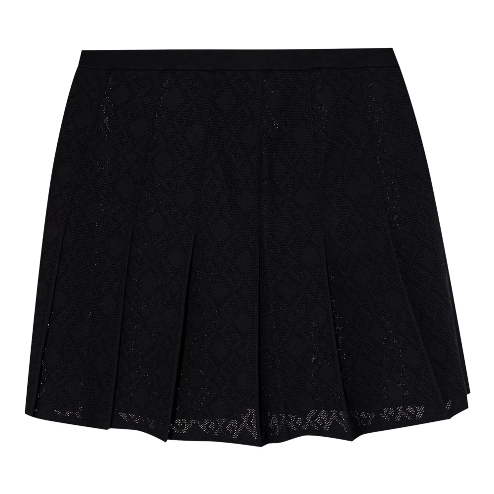 Givenchy Zwarte Geplooide Rok Black Dames