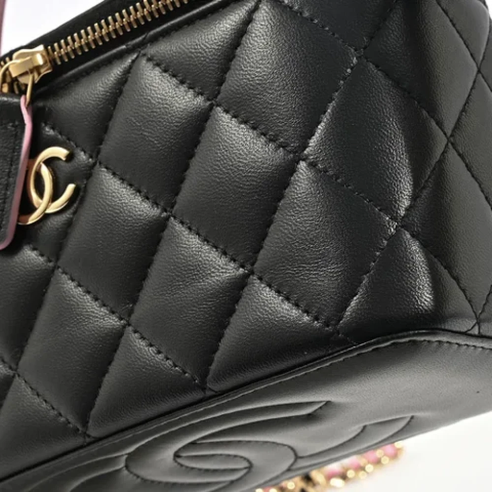 Chanel Vintage Pre-owned Leather chanel-bags Black Dames