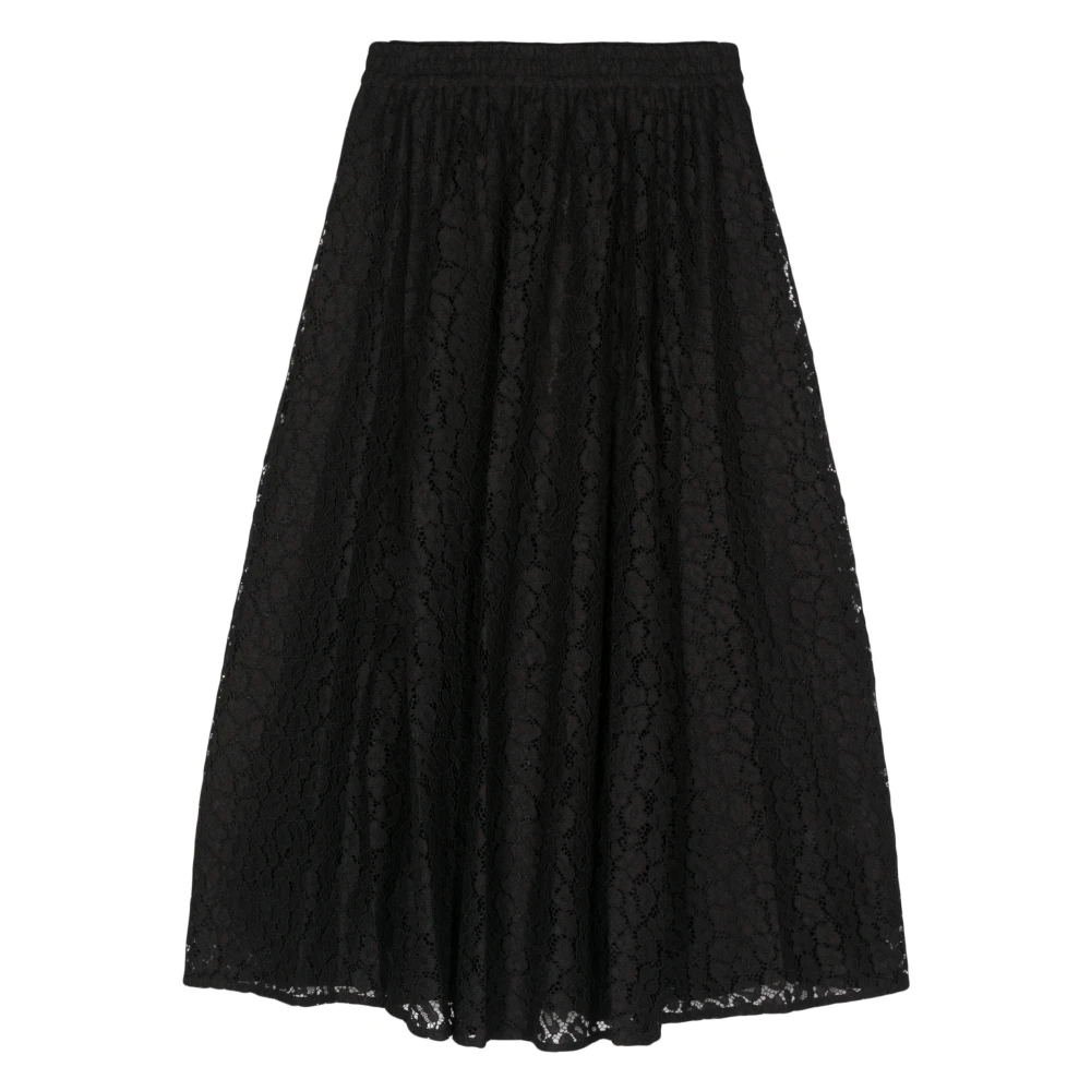 Michael Kors Casual Cheetah Pull-On Rok Black Dames