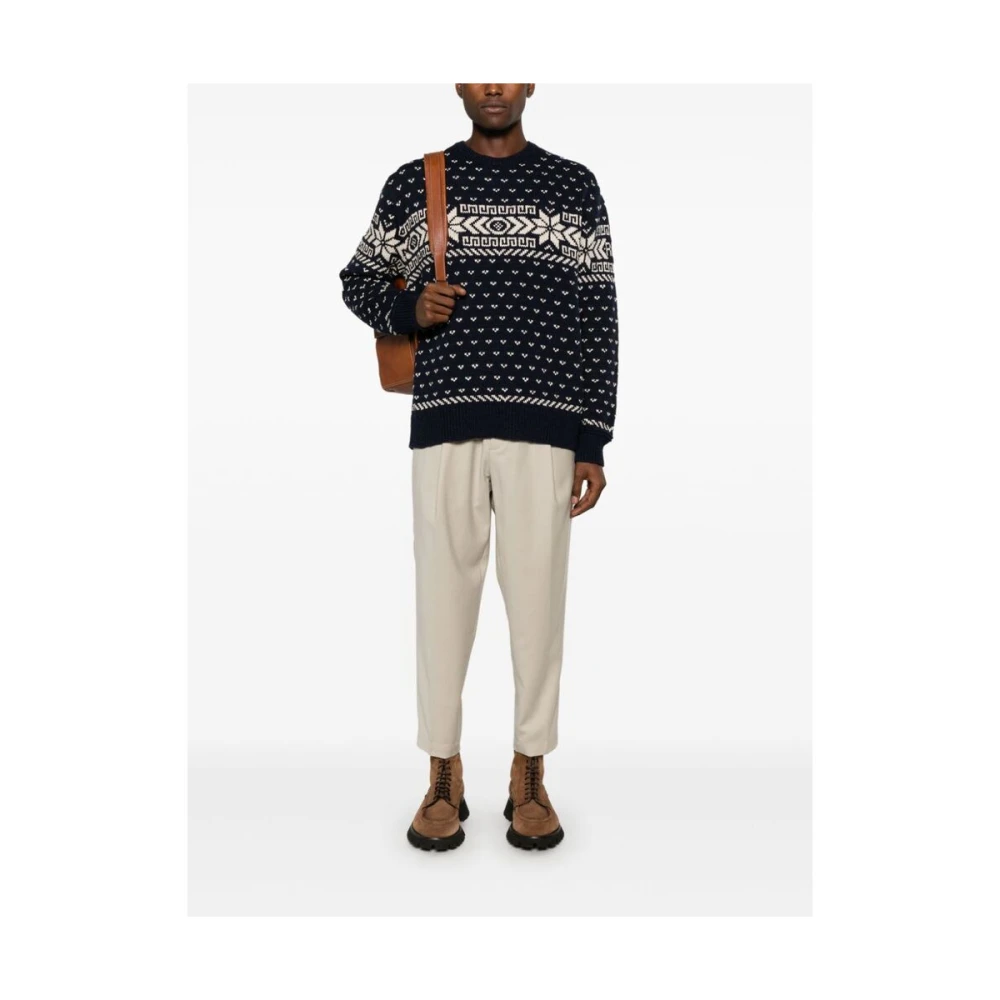 Briglia Beige Wolmix Tapered Leg Broek Beige Heren