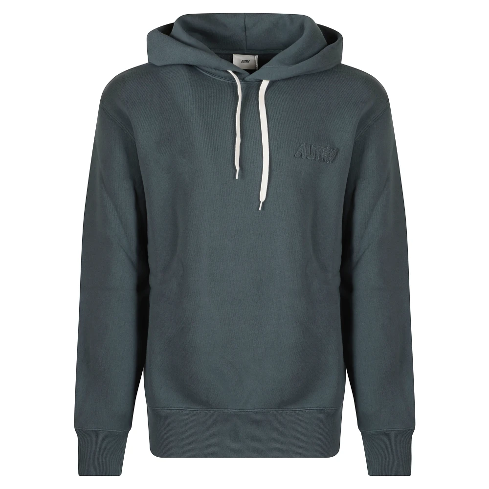 Autry Men's Green Hoodies, Xl, Tonal Logo Hoodie