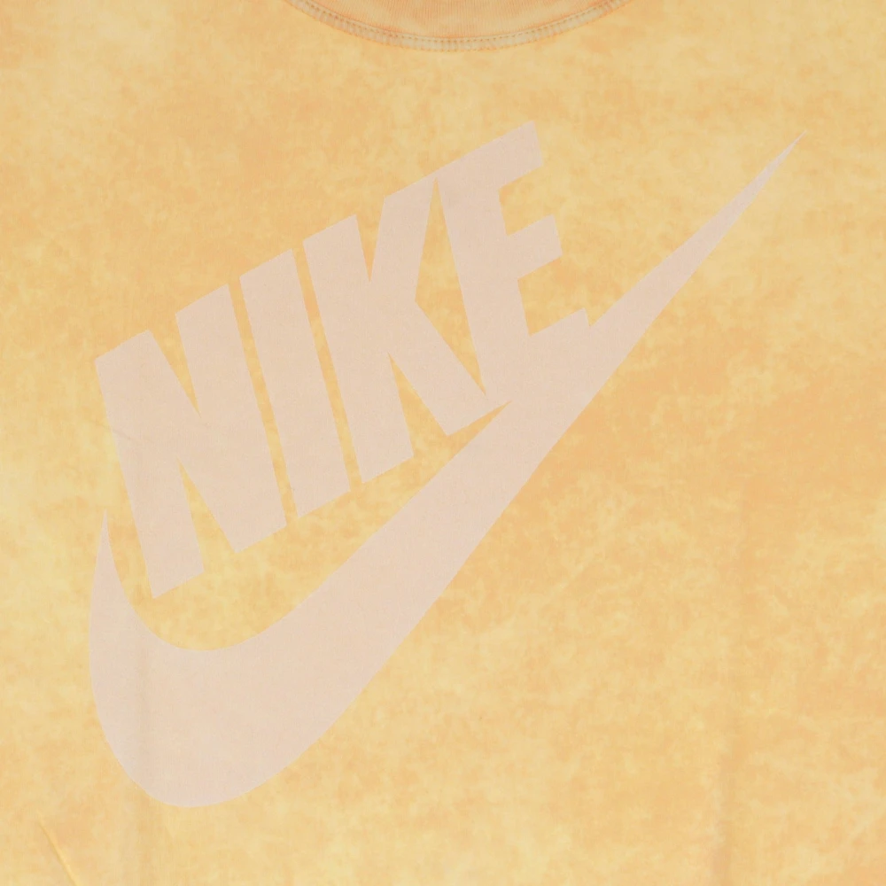 Nike Oranje Crop Tee Wash Futura Orange Dames