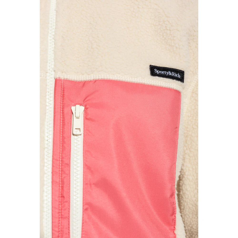 Sporty & Rich Fleece uit de Mountain collectie Beige Dames