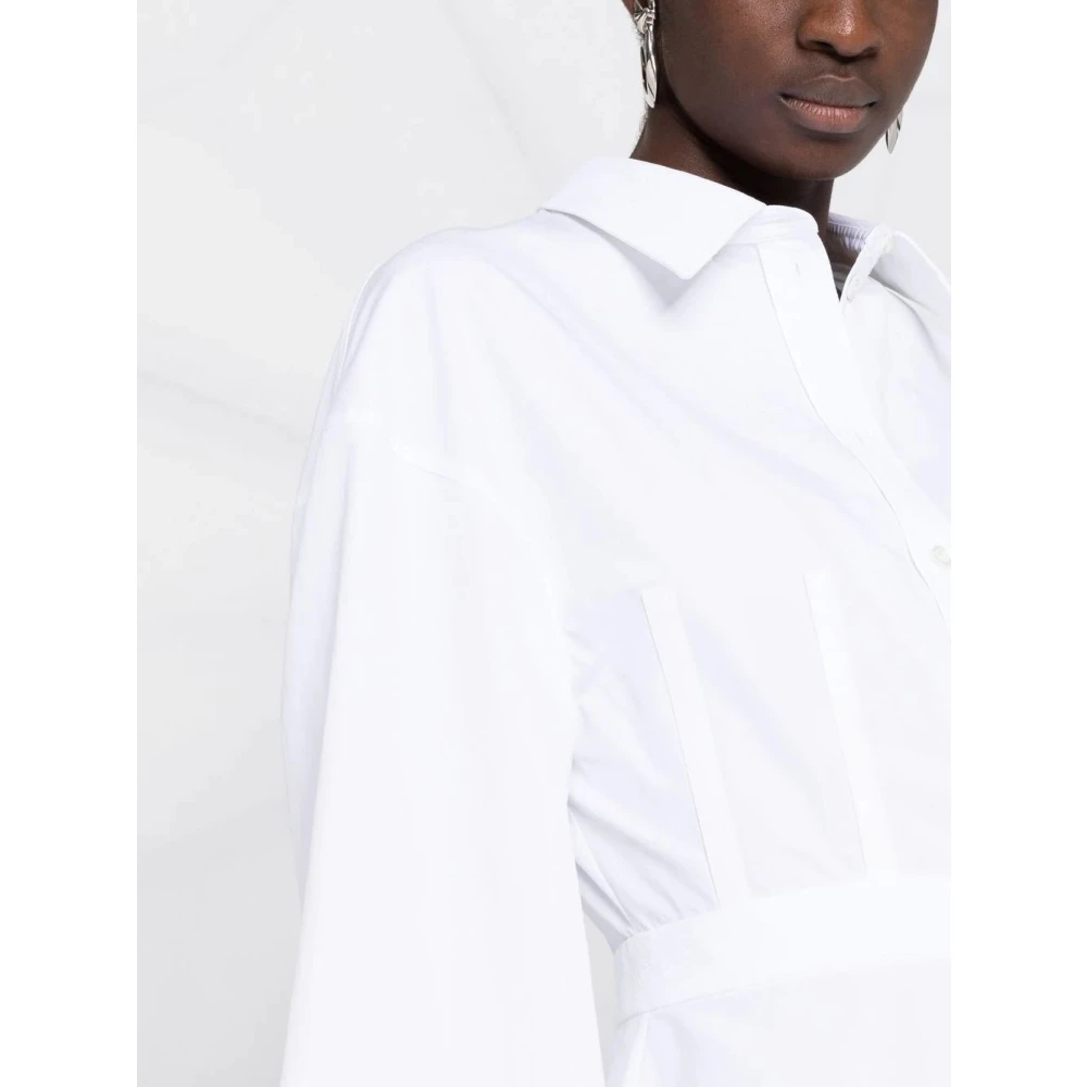 alexander wang Cocoon-Mouw Katoenen Overhemd White Dames