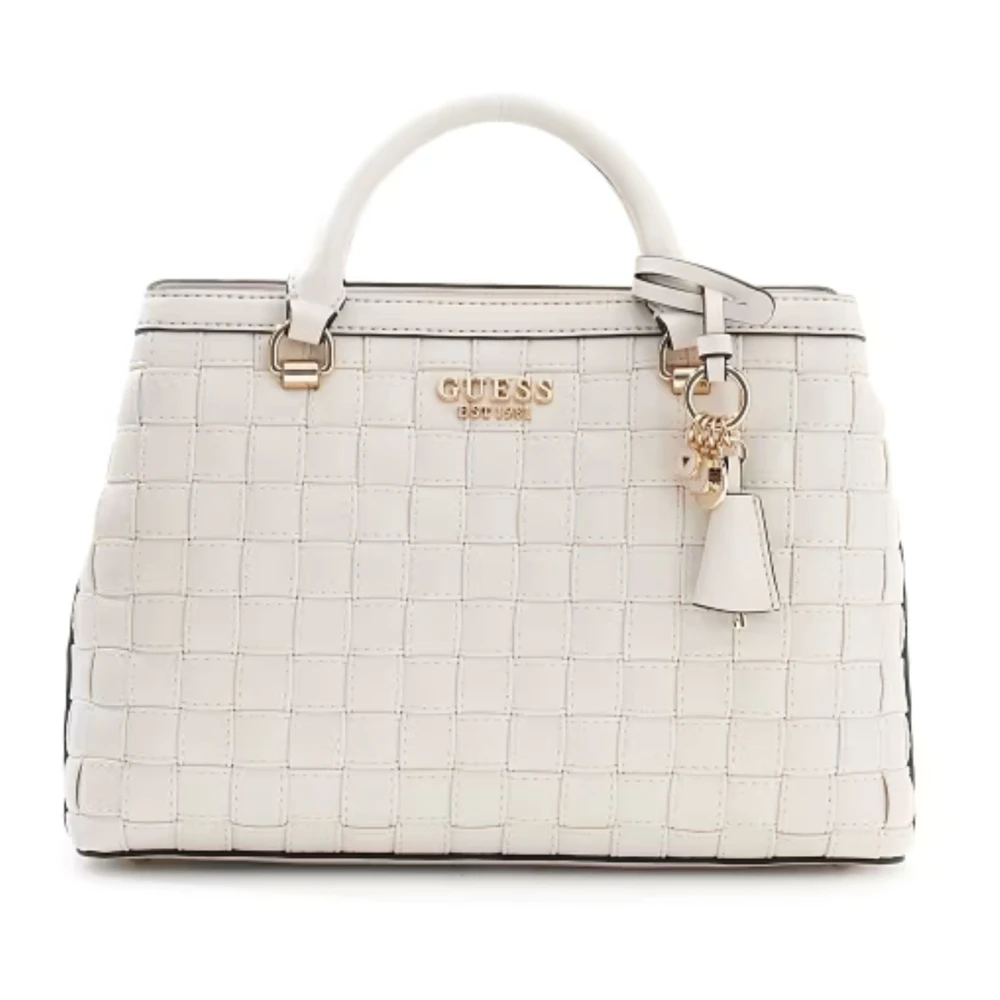 Guess , Handbags, Female, White, One Size, Sandy Girlfriend Satchel